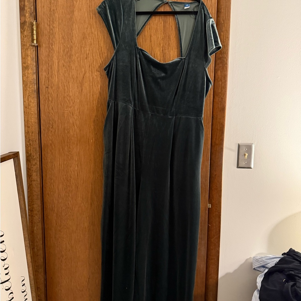 Green Velvet Pansuit